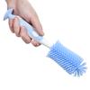 Silicone Bottle Brush   Handle Baby Bottle Cleaner 360 Degree Soft   for Glass Bottle with Suction Base Detachable Small Brush for Infants