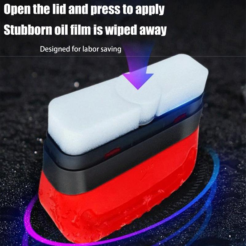 Oil Membrane Cleaner Wiper 120g Car Glass Cleaning Sponge Brush Windshield Oil Film Cleaner Car Cleaning Accessories