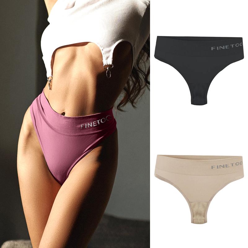 

2 шт. бесшовные стринги с высокой талией, нижнее белье больших размеров для женщин, сексуальные эластичные трусики 12 цветов, дышащее нижнее белье-стринги M-2XL XL-2XL&2pcs