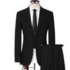 ROMON Men's Business Casual Striped Blazer Jacket