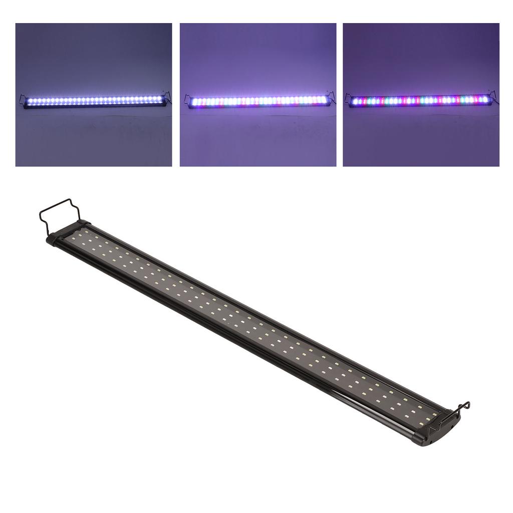 Aquarium Light LED High Brightness Super Thin Extendable Bracket Fish Tank Plant Lamp
