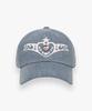 Muun Jewel Heart Tiara Ball Cap (Denim)