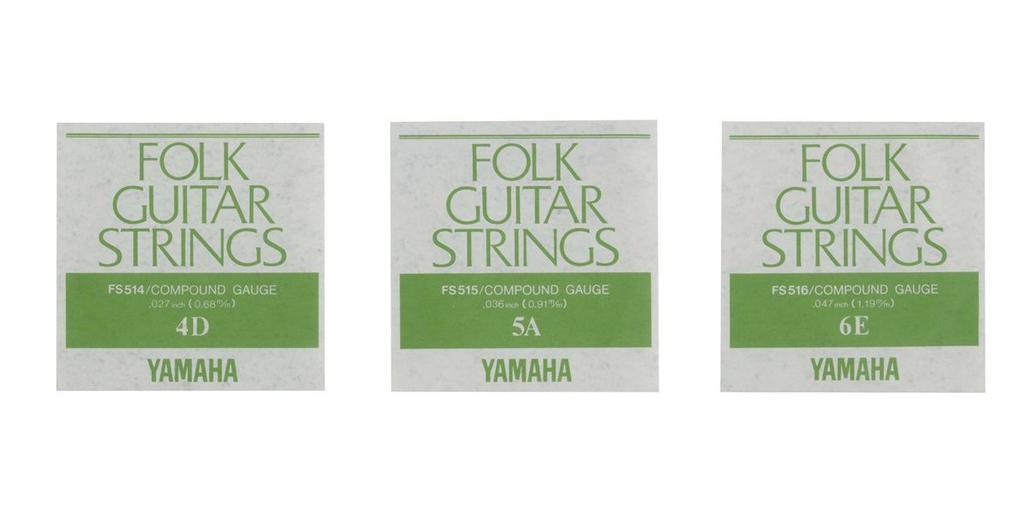 YAMAHA FS510 Compound Gauge Folk Guitar String Set