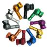 1 Pair Motorcycle Wheel Tire Valves Stem Cap Air Tire Cover Universal 90 Degree CNC Aluminum Tubeless Valve Stems