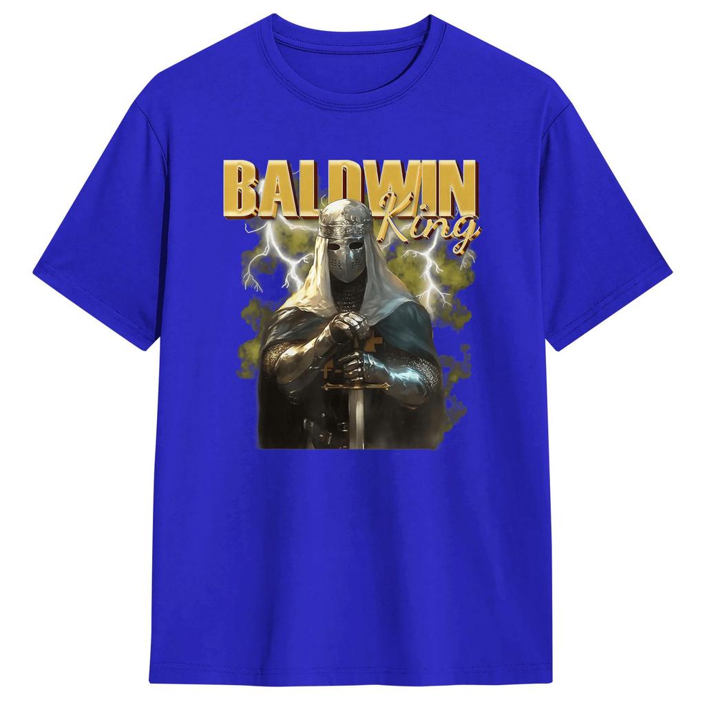 Unisex Sliver Mask King Baldwin IV Meme T Shirt Cotton Tops Funny Short Sleeve Crew Neck Tee Shirt Printed TShirt