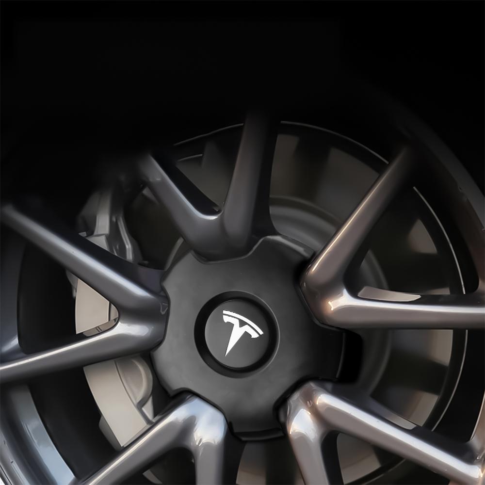 4pcs ABS Car Wheel Center Caps Hub Covers For Tesla Model 3 2017-2023 18 inch wheels Five Claw Type Athletic Hubcaps Accessories