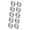 10pcs O Clip Double Ear Hose Clamps Iron Zinc Plated Adjustable Hose Clamps  Hose Fastening