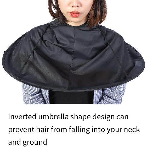 YUYTE Haircut Barber Cloak, Hair Cutting Haircut Cape, Adult Kids Hair Cutting Catcher Umbrella Cape Hairdressing Kit for Stylists Salon Gown