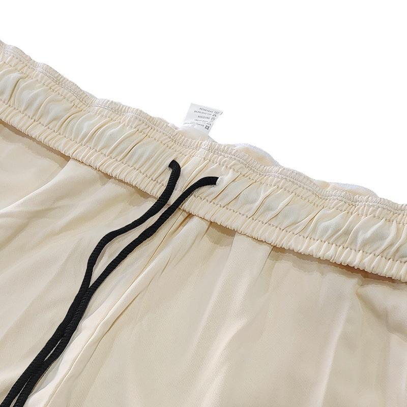 Pantaloni da Ginnastica a Strisce da Uomo Estivi Casual Gamba Dritta Pantaloni Atletici Vita Elastica Jogger