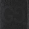 Gucci Solid Color Canvas Bag With Leather Trim Large Men bags Black 739511-FABGN-1000