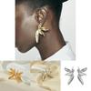 Chic European Style Floral Leaf Earrings In Premium Alloy For Fashionable Ladies