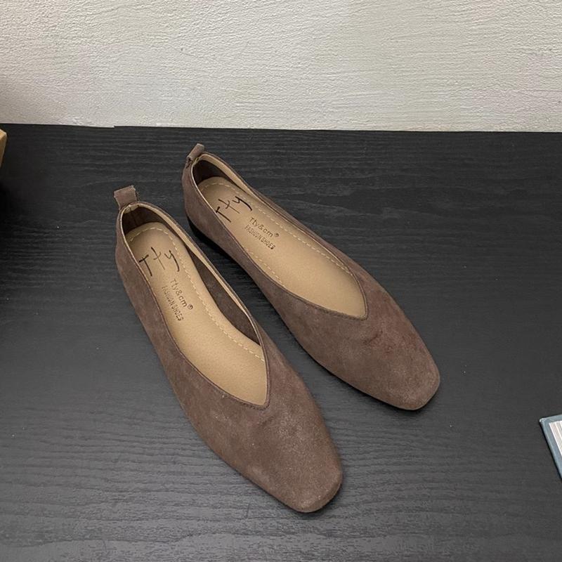 Fashion SUOJIALUN 2025 Spring New Women Flat Shoes Fashion Round Toe Slip On Ladies Elegant Boat Shoes Soft Flat Heel Outdoor Single Sho