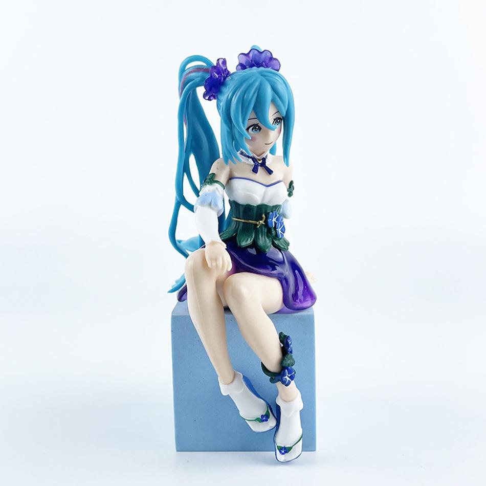 FuRyu Flower Fairy Hatsune Miku Future Immortal Fairy Morning Glory Instant Noodles and Scenery Products Model Toys Girl Gift