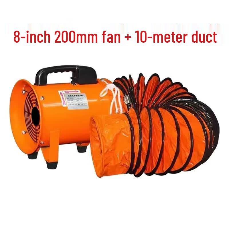 Huafengyi 8-inch Portable Axial Fan with 10m Duct