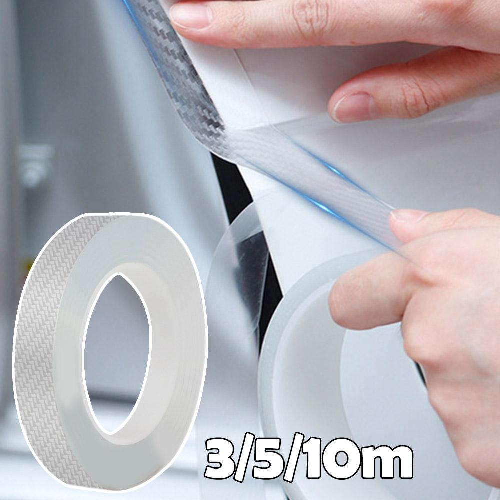 

Carbon Fiber Car Threshold Portector Moulding Strip Strip Sill Door Bumper Trim Guards Sticker Accessories Anti Car Scratch K8Y8