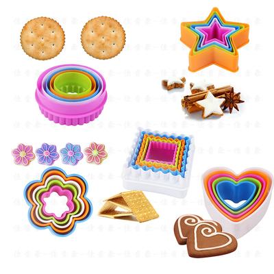 Cookie Cutter Cake Mold Biscuit Fondant DIY Cake Kitchen Cooking Kitchen Baking Tools Cake Cookie Mold Biscuit 5pcs/Set