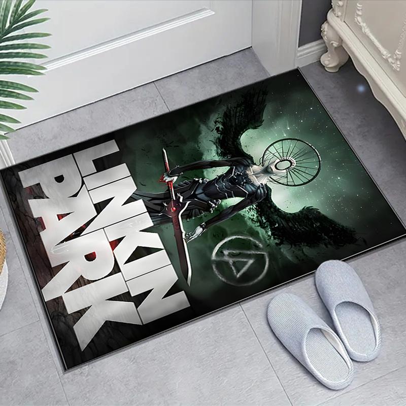 1pc Linkin Park2 Design Area Rug - Non-Slip, Soft & Cozy Floor Mat for Living Room, Bedroom, Office - Indoor/Outdoor Decorative Carpet