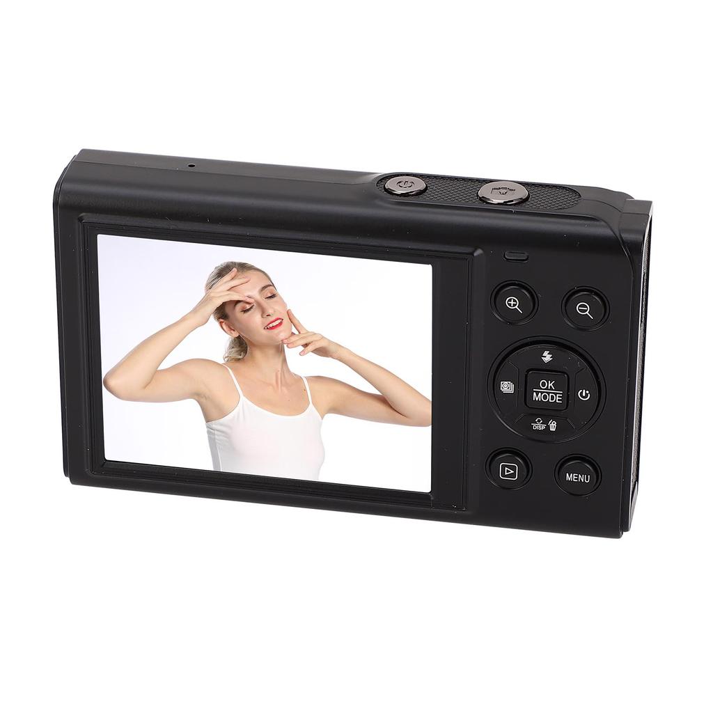 5K Digital Camera 80MP WiFi Vlog Camera with 2.8in 1.5in Dual Screen 18X Digital Zoom Built in Flash Auto Focus for