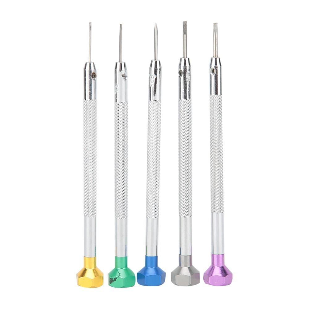 5Pcs 0.8/1.0/1.2/1.4/1.6mm Watch Repair Screwdriver Small precision equipment fixing