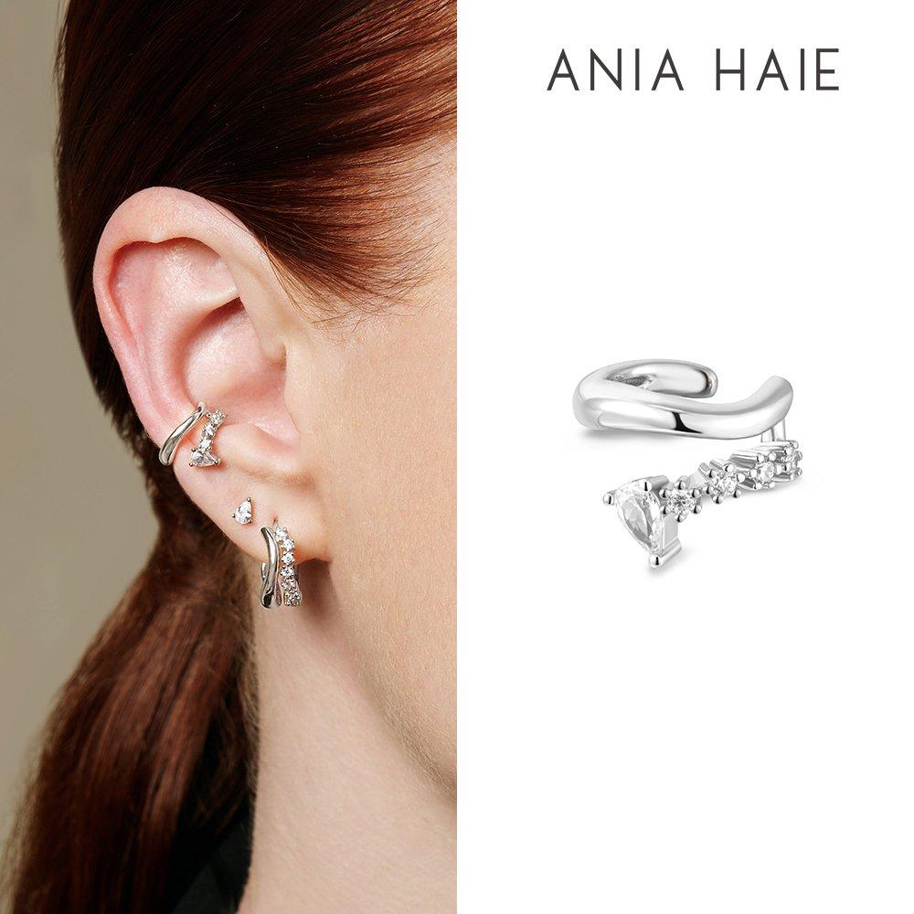 Sparkle 925 Silver Ear Cuff E056-03H