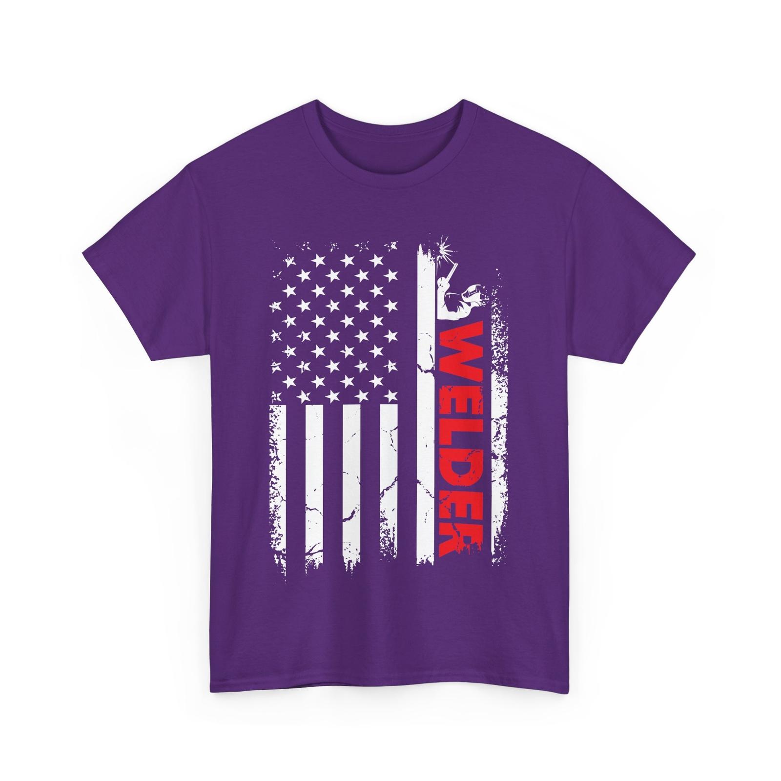 American Flag Welder T-shirt, Welding Lovers Weld Welder Vintage T-shirt L