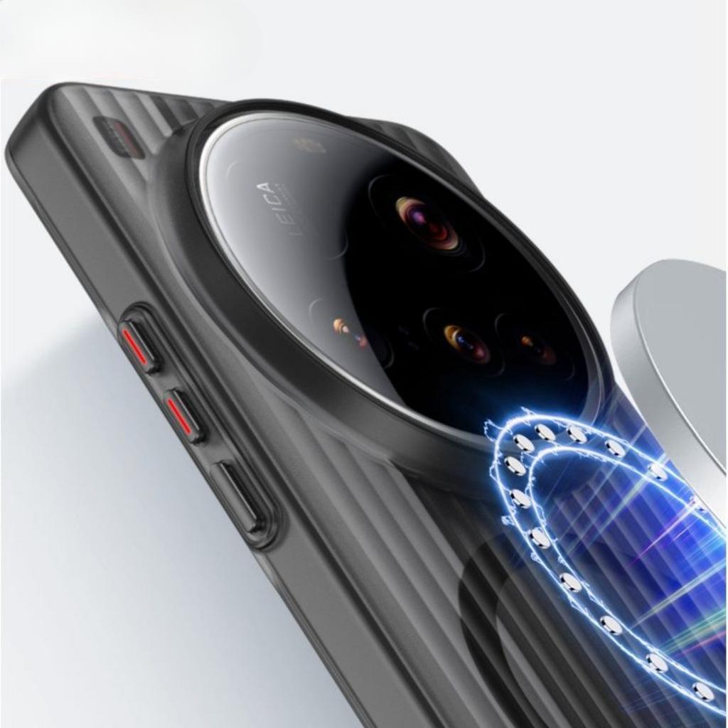 Mi 15ultra Mobile Phone Case Mi 14 Matte Magnetic Corrugated 13Pro Anti-drop Protection