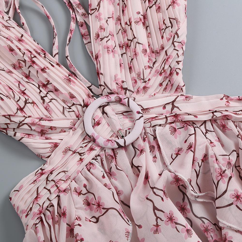 European-American Cross-Border Women's Floral Vacation Dress