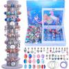 AIPRIDY Charm Bracelet Making DIY Unicorn and Mermaid Craft Gift Suitable for Girls Ages Hulan Mermaid Kit, Girls' Crafts, Kit, 6-12 (72 Crafts)
