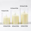 LED Flameless Pillar Votive Candles LED Tea Lights Electric Candle with Moving Wick Window Candle Lights Simulation Candles Lamp
