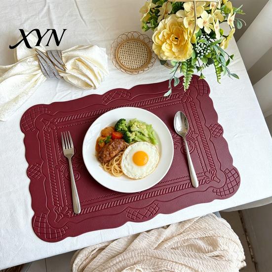 Waterproof Placemat Placemat, Heat Resistant Dinner Table Mats, Non-Slip Non-slip Embossed Decorative Kitchen for Dining Thermal Insulation
