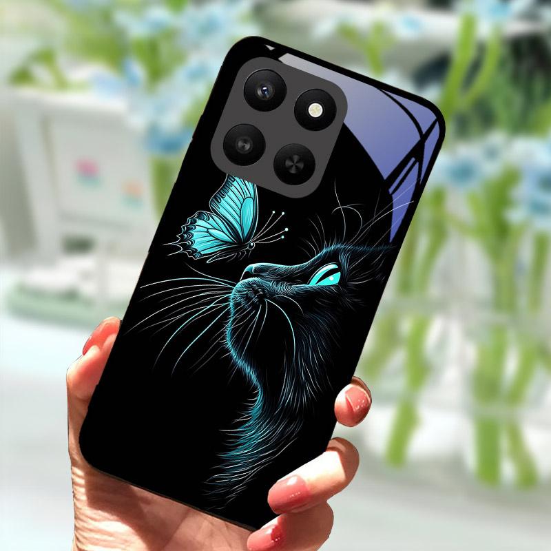 For Honor 400 Smart 5G Case Full Camera Protection Phone Cover Tempered Glass Cases For Honor 400Smart Case Shell Fundas Coque