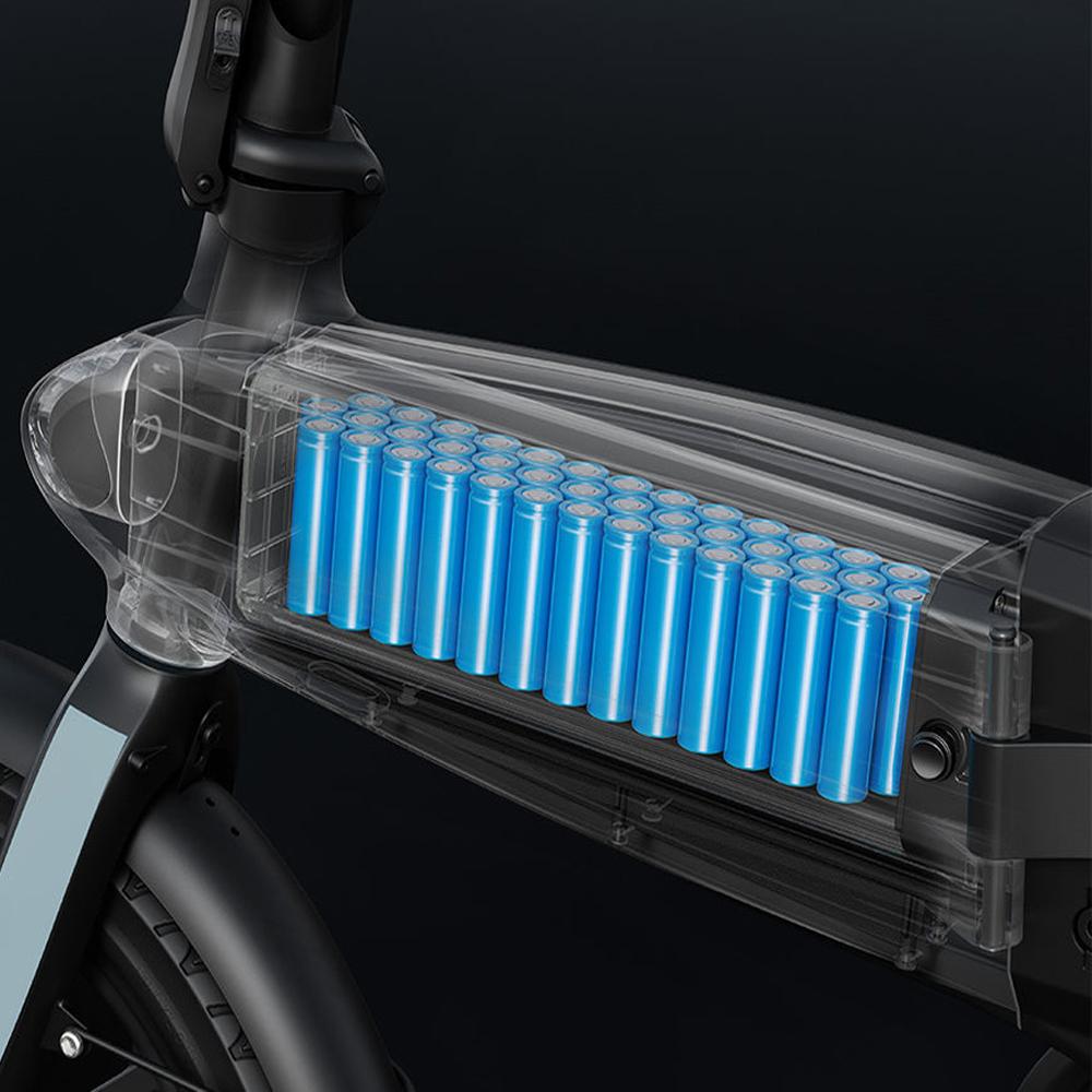 Electric Bike Foldable DYU C2 16" 250W Motor 48V 7.5AH Max Range 40Km Top Speed 25Km/h Load 120KG Black