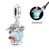 Fits Genuine Copper Charm Bead Luminous Firefly Charm For Women Beautiful DoItYourself Birthday Jewellery Gift