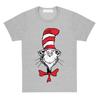 Der Kater mit Hut Cartoon Druck T-Shirt Kurzarm Baumwolle Locker T-Shirts Streetwear Unisex Rundhals Manga Grafik T-Shirts