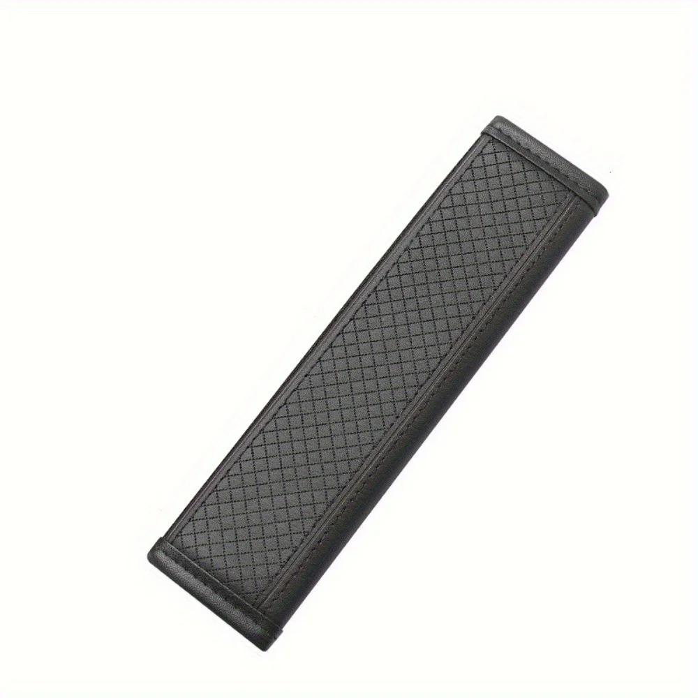 

Luxury Embossed PU Leather Seat Belt Shoulder Pad for Cars Stress Relief and Stylish Protection