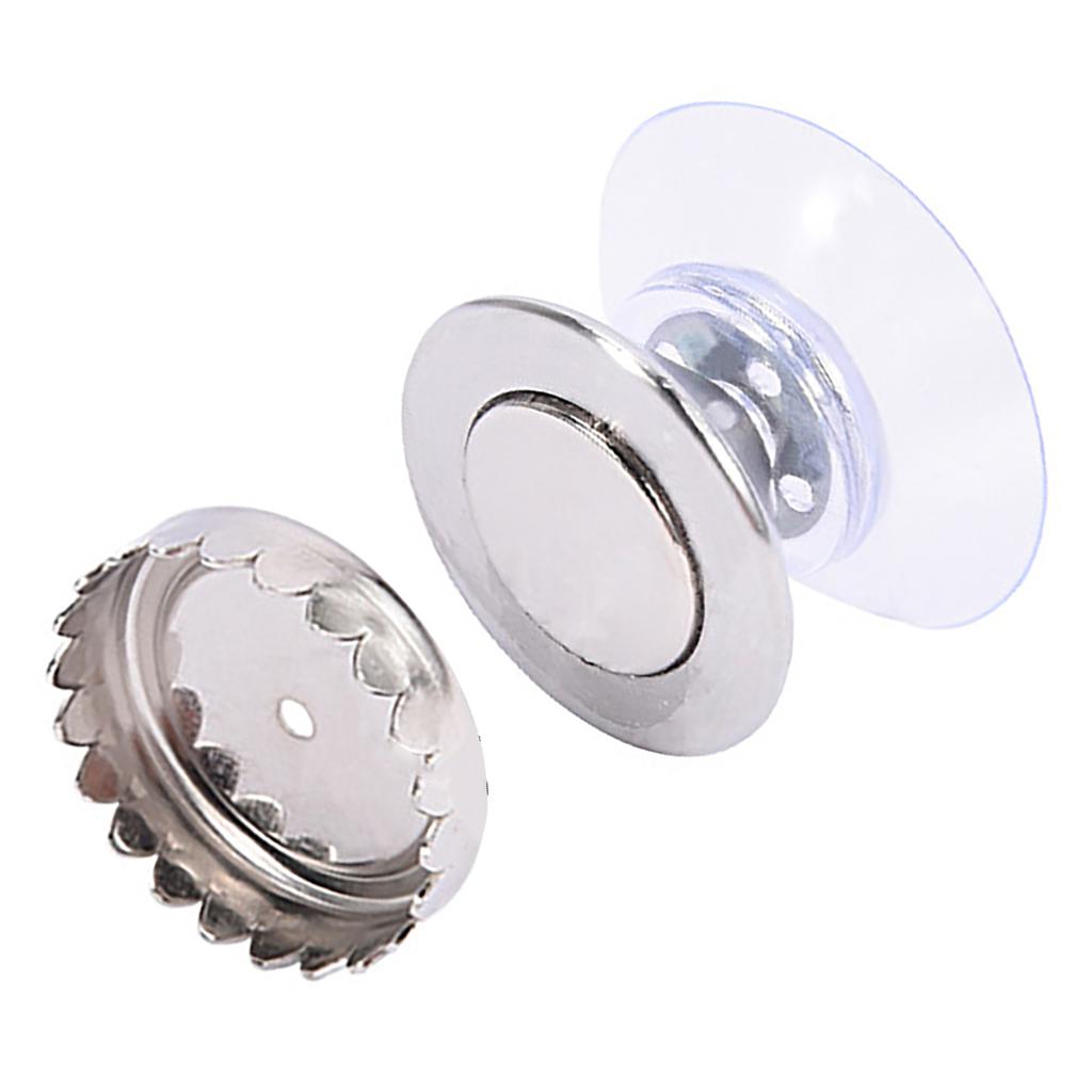Magnetische Seifenschale Wandmontiert Edelstahl Magnetischer Seifenhalter für Küche Badezimmer Saugknopf