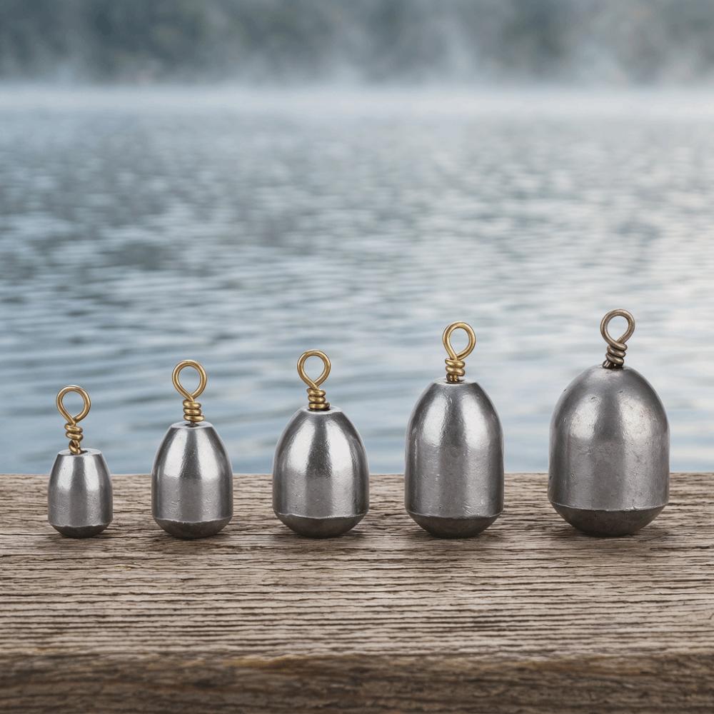 27PCS Lightweight Fishing Weights Iron Fishing Sinkers Fishing Weights Sinkers  Catfish Fishing