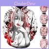 Cozy And Stylish Anime Darling In The Franxx Zero Two Pattern Unisex Hoodie
