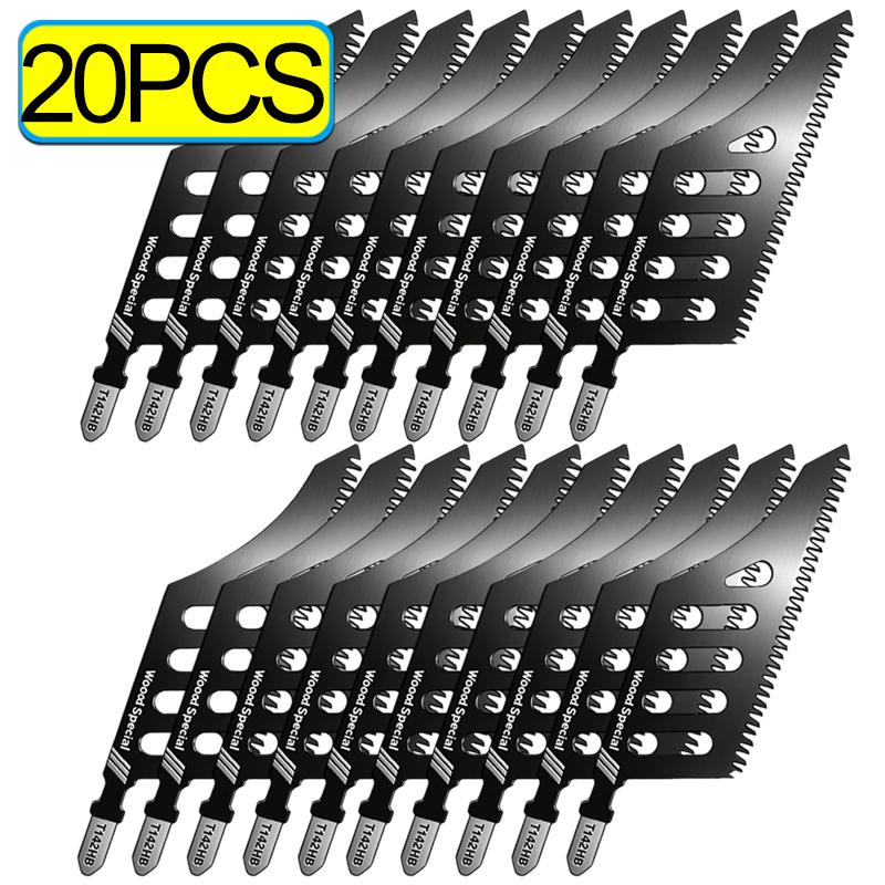 20/1PCS Jigsaw Blades Heavy Duty T-Shank Wood Aluminum Cutting Coarse Teeth Precision Tight Spaces Tools Replaceable Cut Tools