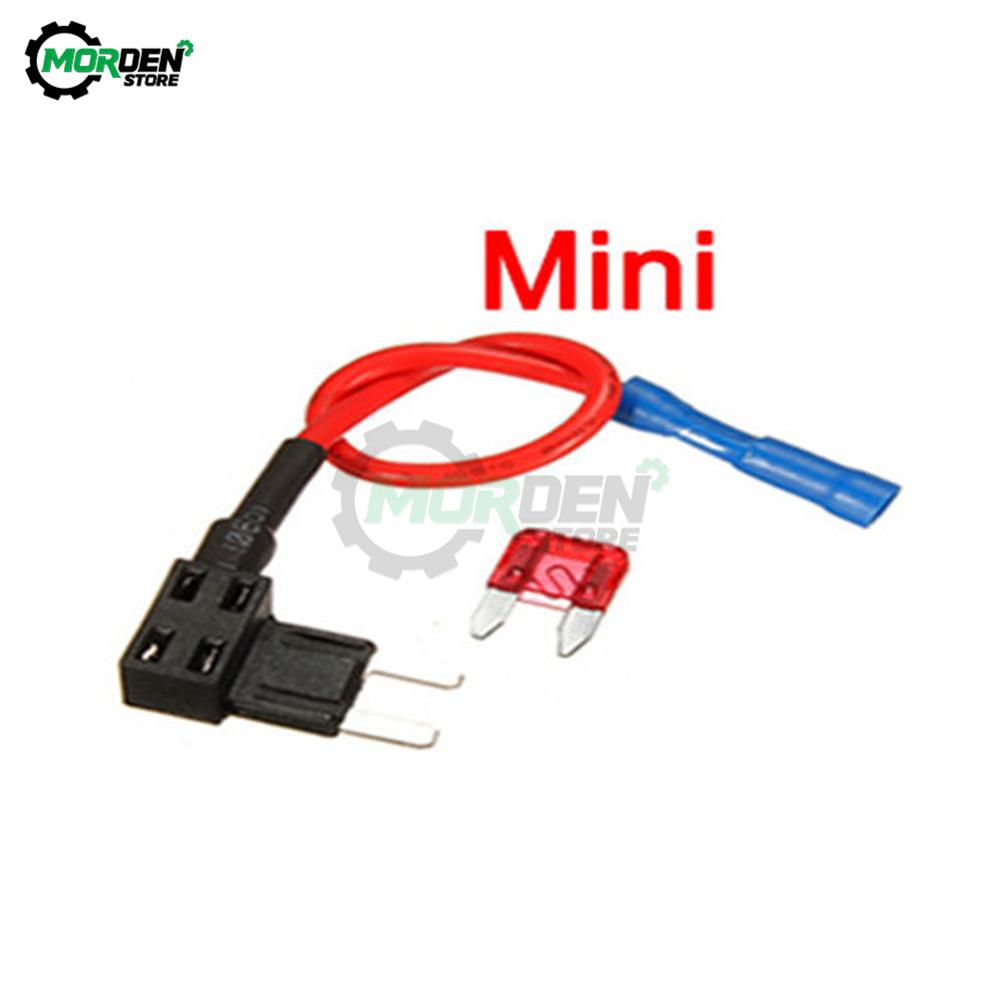 11V Car Fuse Holder Add-A-Circuit TAP Adapter Micro Mini Standard ATM APM Blade Auto Fuse with 11A Blade Car Fuse Replacement