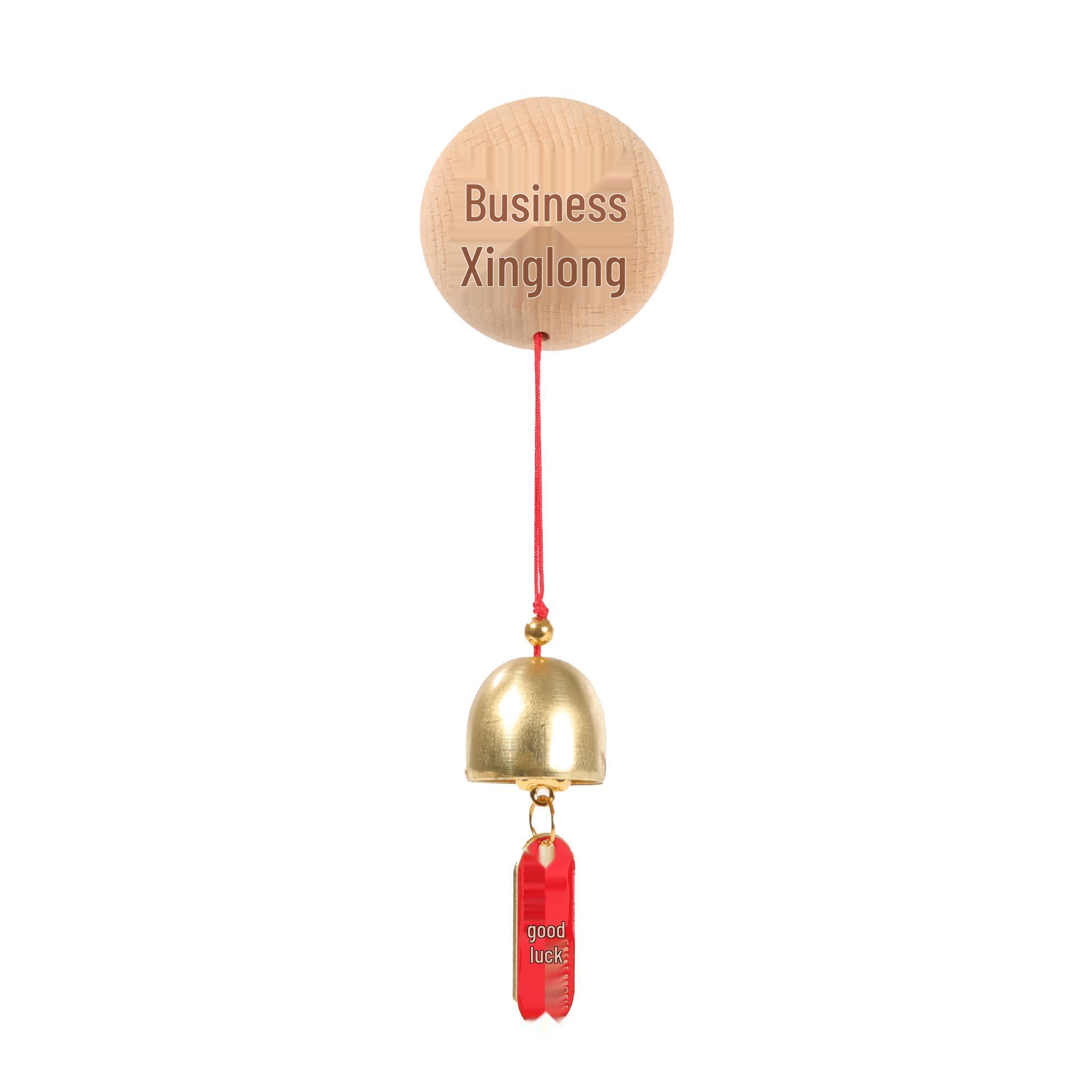Wooden Auspicious Wind Chime for Entryway, Door, Bell, or Welcome Ornament