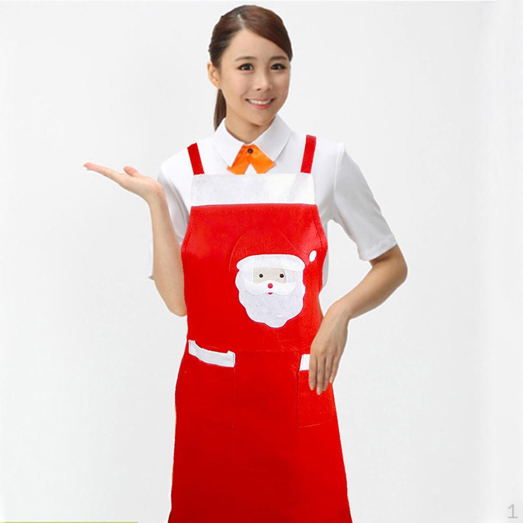 

Женский мужской рождественский фартук Санта-Клауса, креативное украшение, подарок