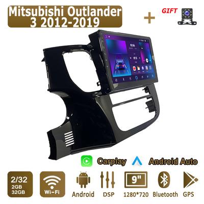 Autorádio Android Carplay pro Mitsubishi Outlander 3 2012-2019 Multimediální přehrávač Hlavní jednotka Stereo GPS Navigace BT WIFI 2+32GB