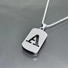 Halskette aus Titanstahl mit 26 Buchstaben: Unisex-Accessoire für Studenten und Paare – minimalistisches, trendiges Design
