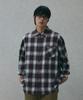 Divine Distance Double Button Check Shirt [Navy]