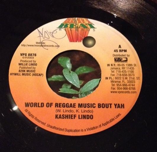 

7inch Record KASHIEF LINDO - World Of Reggae Music Bout Yah VPS8876 Heavy Beat Reco 2003 US Reggae, Ska & Dub Used