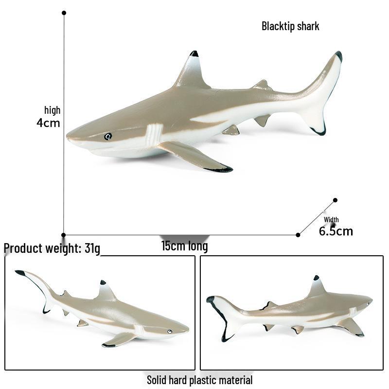 Children s Marine Life Toy Set: Blue Shark, Basking Shark, and Blue Whale Models for Science Education and Decoration.