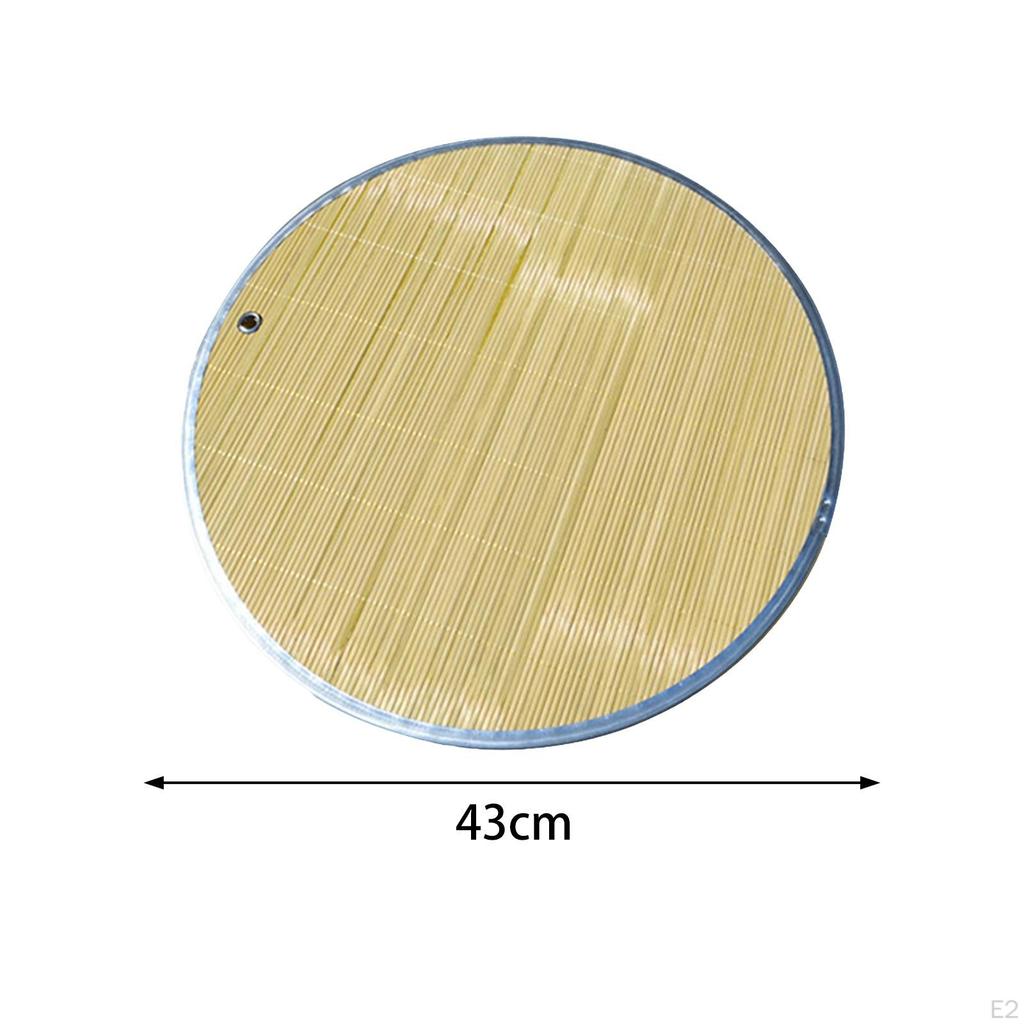 Dumpling Tray Bamboo Serving Holder Food Curtain Round for
