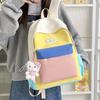 Schoolbag Student Schoolbag Dopamine Elementary School Bag Lightweight and Breathable Spring Outing Backpack Children's Contrasting Color Backpack