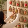Christmas Bags, Advent Calendar Countdown 1- Number Candy Storage Gift for Holiday Party Favors